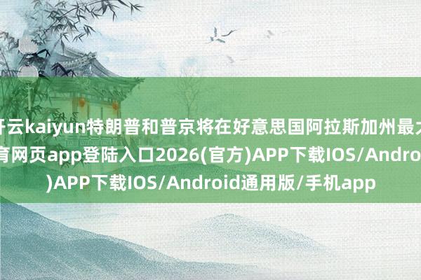 开云kaiyun特朗普和普京将在好意思国阿拉斯加州最大城市会晤-kai云体育网页app登陆入口2026(官方)APP下载IOS/Android通用版/手机app