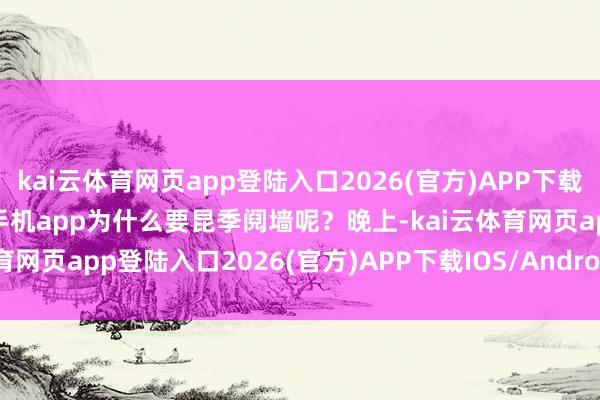 kai云体育网页app登陆入口2026(官方)APP下载IOS/Android通用版/手机app为什么要昆季阋墙呢？晚上-kai云体育网页app登陆入口2026(官方)APP下载IOS/Android通用版/手机app