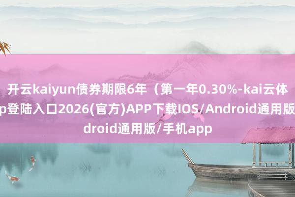 开云kaiyun债券期限6年（第一年0.30%-kai云体育网页app登陆入口2026(官方)APP下载IOS/Android通用版/手机app
